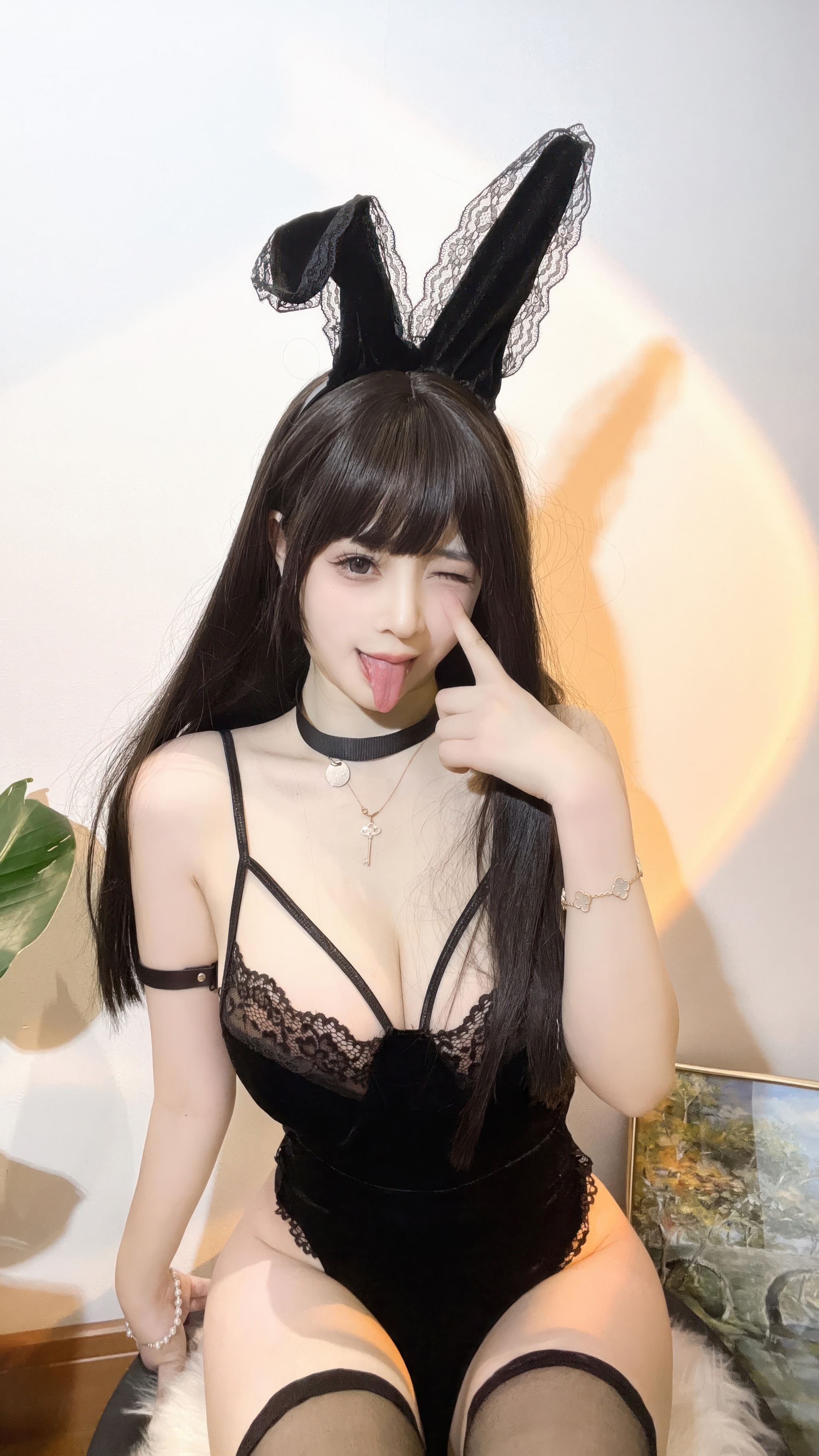 图片[1]-叉子宝宝 – NO.018 舰长图 蕾丝兔女郎[17P]-XikXak